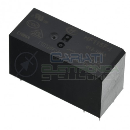Relè relay Hongfa HF115F-I 012-1H3A bobina 12Vdc Spdt 16A 6 pinHONGFA RELAY