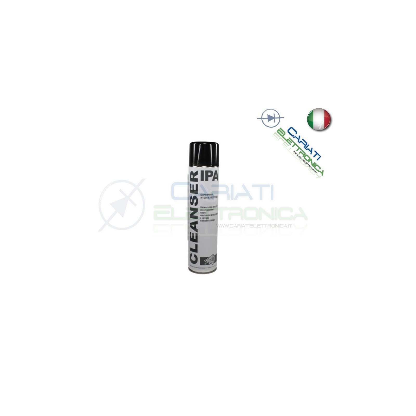 SPRAY ISOPROPANOLO DETERGENTE PULITORE UNIVERSALE PER ELETTRONICA 600ML