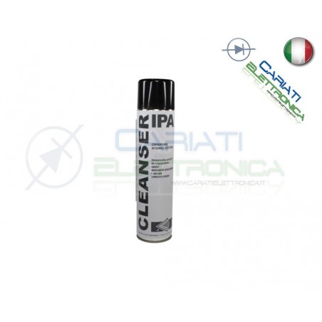 SPRAY ISOPROPANOLO DETERGENTE PULITORE UNIVERSALE PER ELETTRONICA 600ML