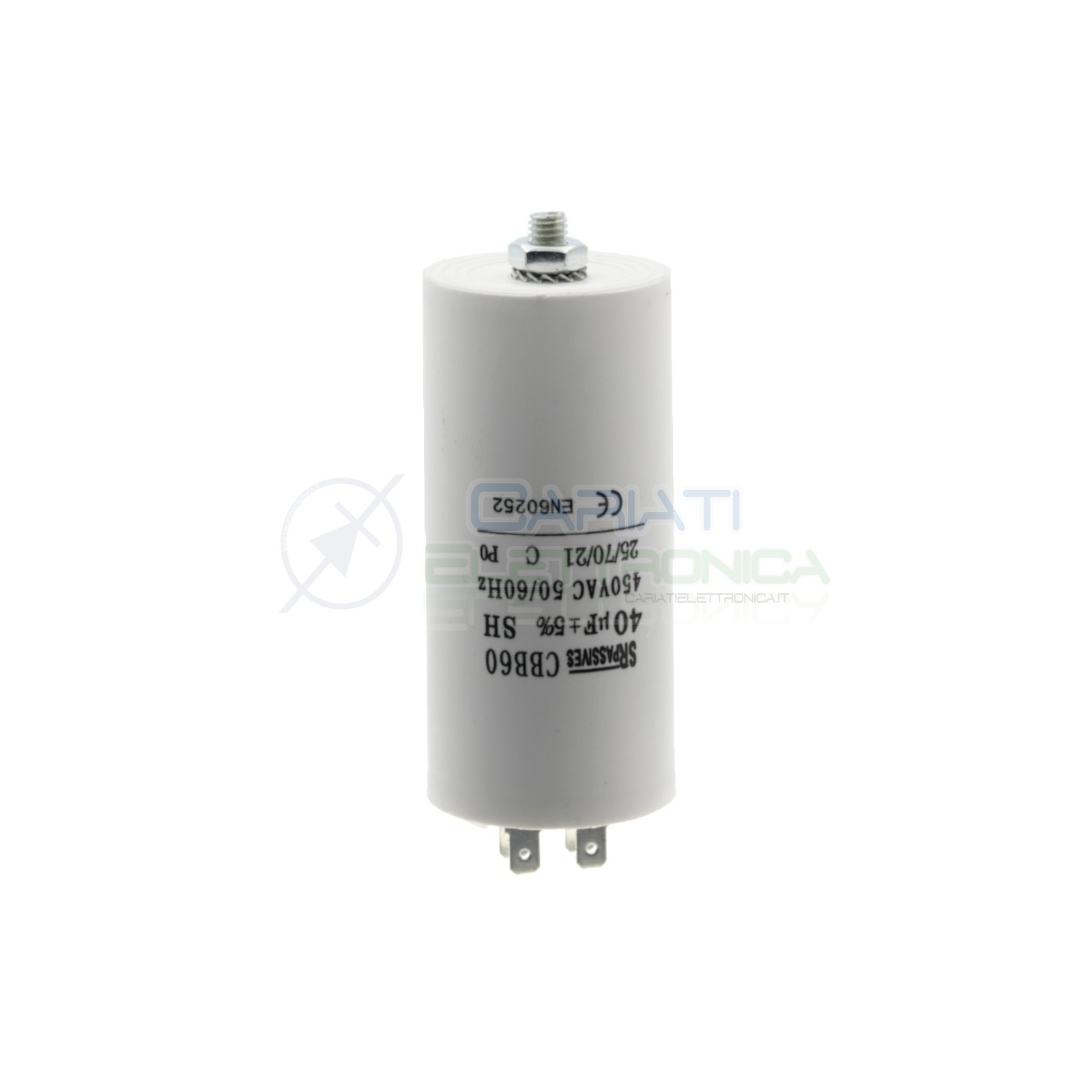 Condensatore elettrico 40 uF 40uF 450V Capacitore avvio motore pompa elettropompaSR Passive