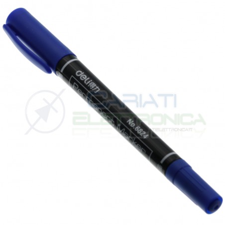 Penna Pennarello blu per circuiti stampati basetta ramata vetronite bachelite Generico