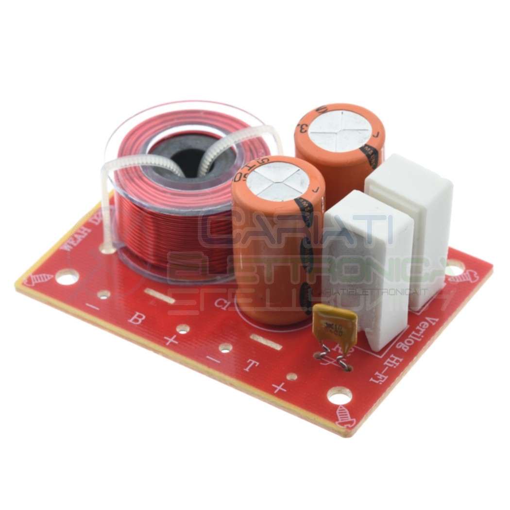 Filtro Crossover Audio Hi-Fi 2 Vie 80W 4-8 ohm 48Hz - 20KHz Generico