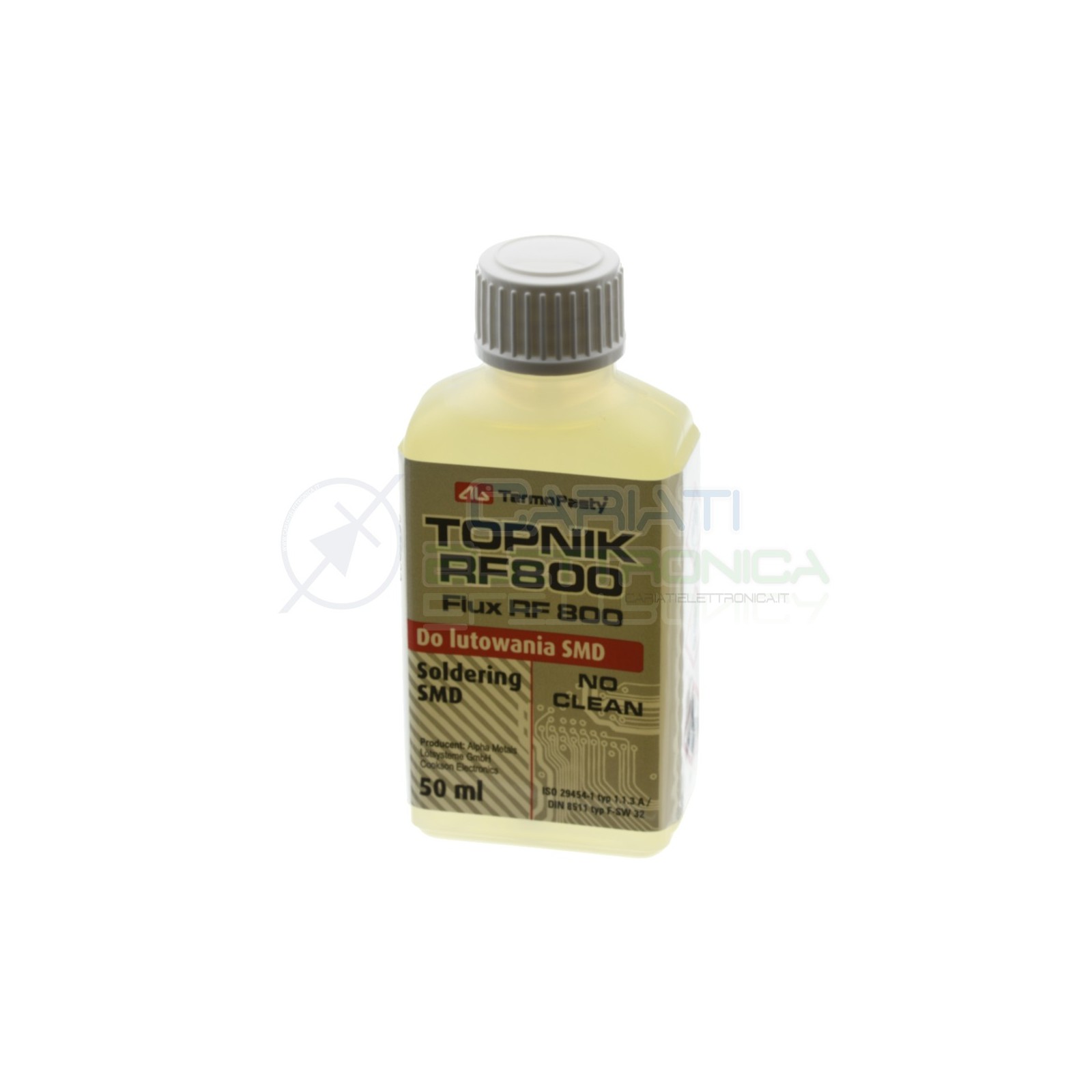 copy of Flussante RF800 Liquido no Clean 100ml con Pennello per Saldature SMD riparazioniAgThermopasty