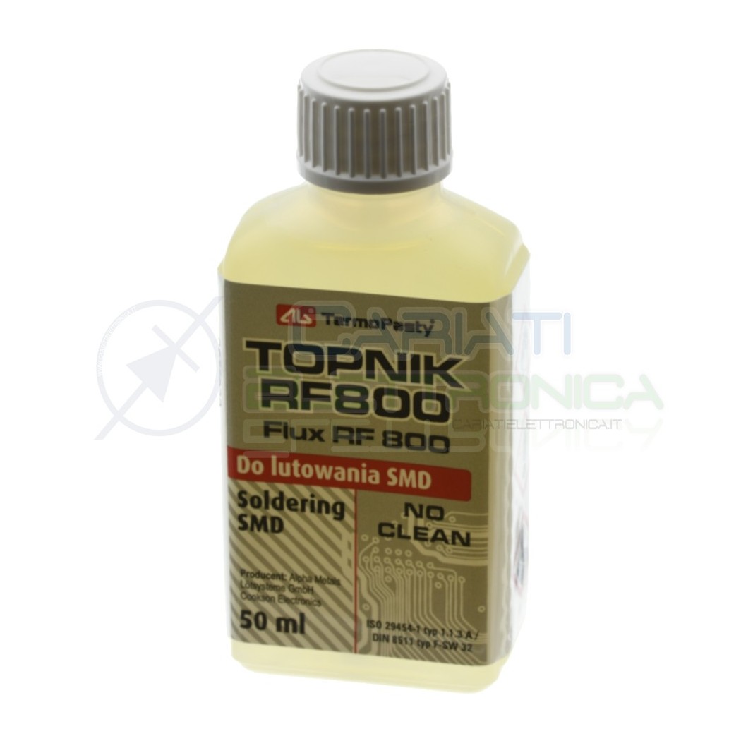 copy of Flussante RF800 Liquido no Clean 100ml con Pennello per Saldature SMD riparazioniAgThermopasty