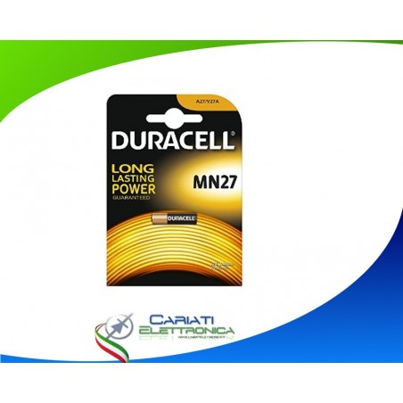 BATTERIA PILA DURACELL MN27 12V TELECOMANDO MN 27 A27Duracell
