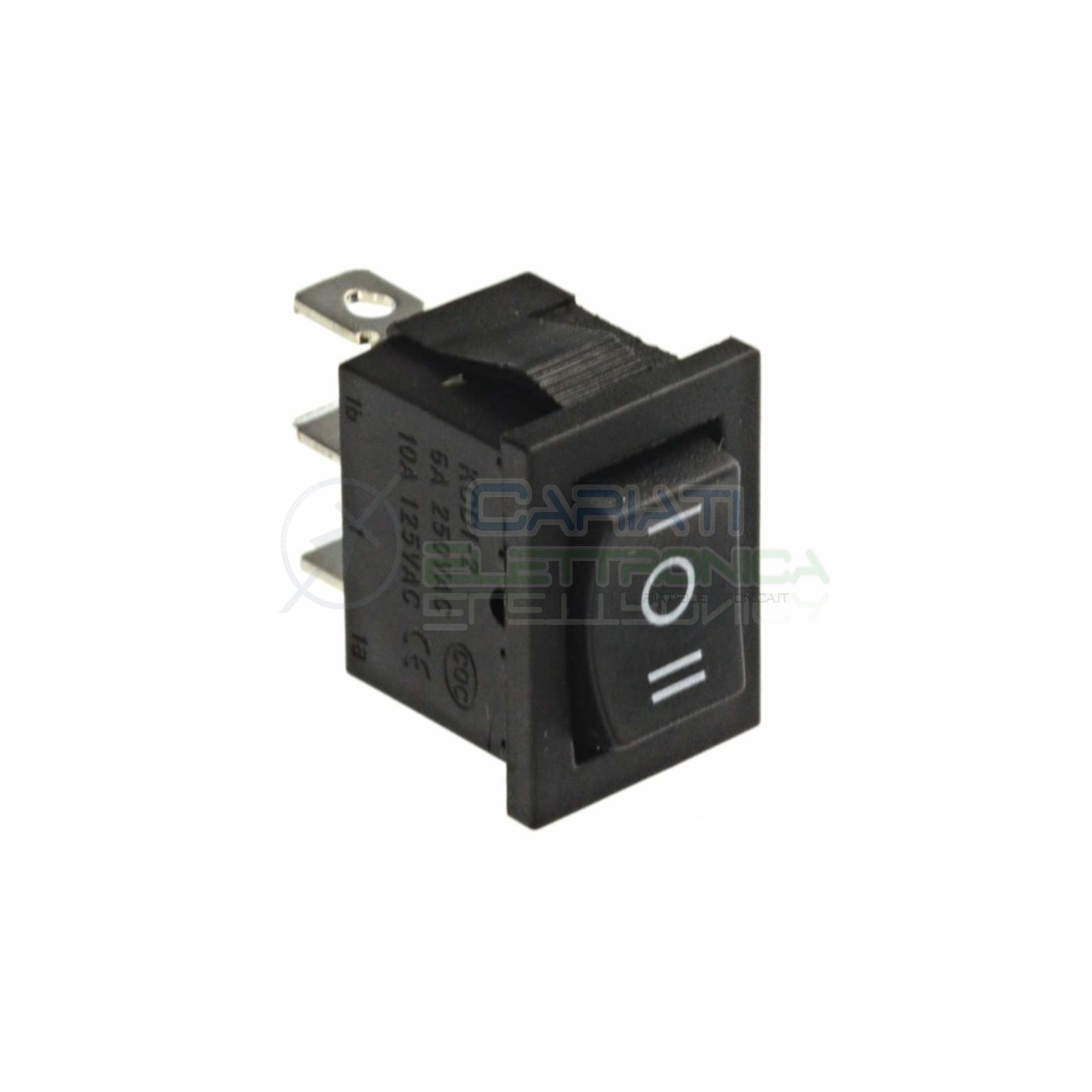 10 pezzi Interruttore Deviatore a Bilanciere ON OFF ON 3 PIN 250V 6A 20mm SPDT