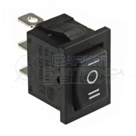 10 pezzi Interruttore Deviatore a Bilanciere ON OFF ON 3 PIN 250V 6A 20mm SPDT