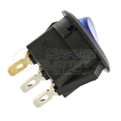copy of Interruttore ON OFF Blu 6A 250V Con Luce 3 PIN