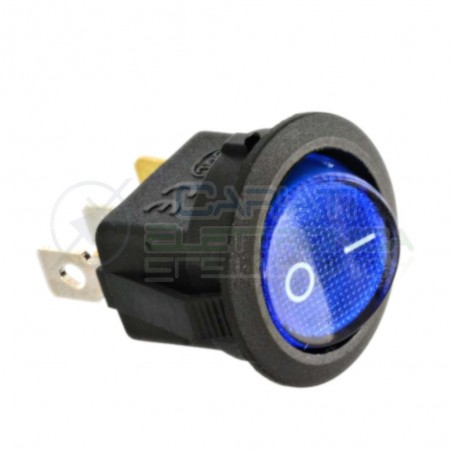 copy of Interruttore ON OFF Blu 6A 250V Con Luce 3 PIN