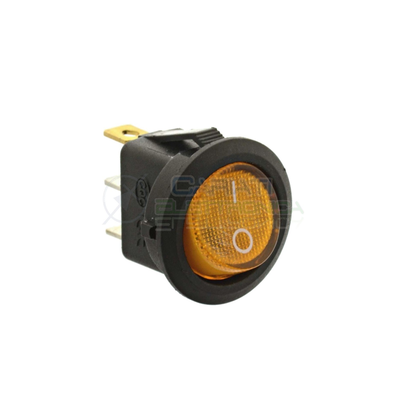 copy of Interruttore a Bilanciere Con Led Giallo Ambra 20A 12V SPST da Pannello
