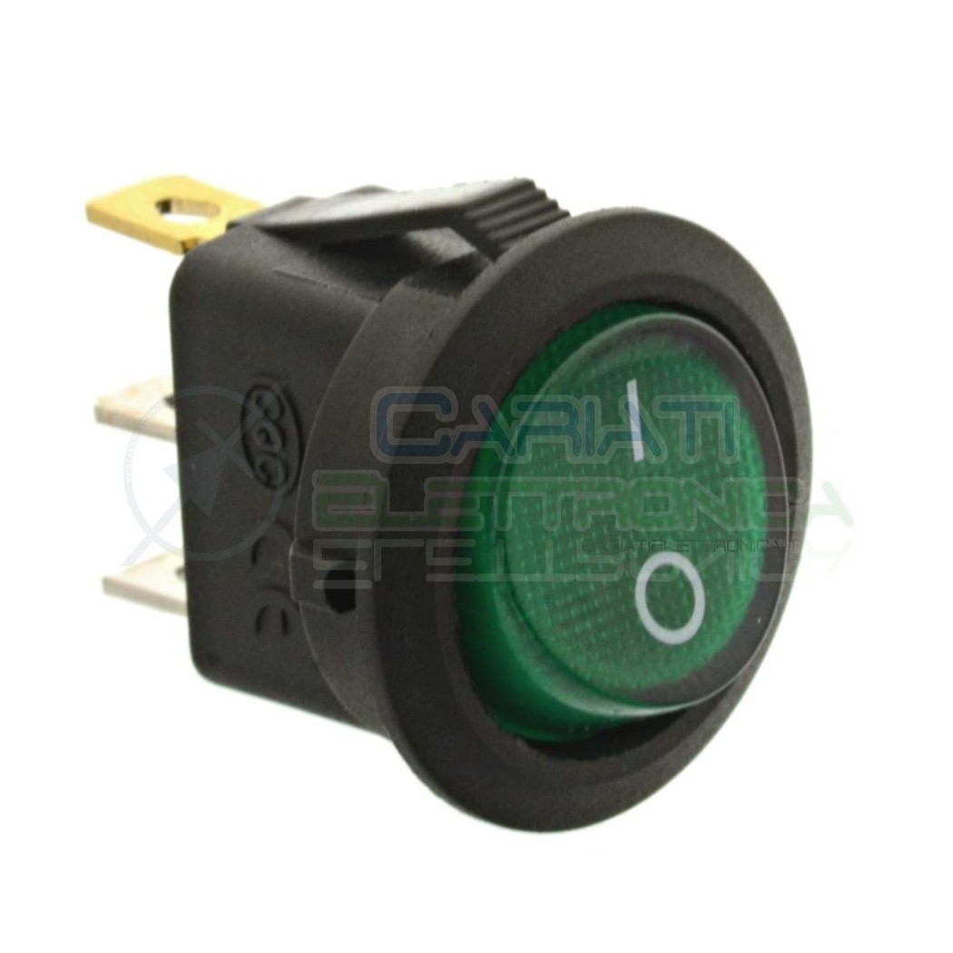 copy of Interruttore a Bilanciere Con Led Verde 20A 12V SPST da Pannello