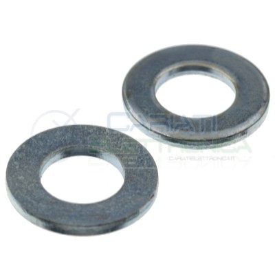 100 pezzi Rondelle Piane M6 m 6 Zincate Din 125 Distanziale 11x6x1,5 mm Ambrovit