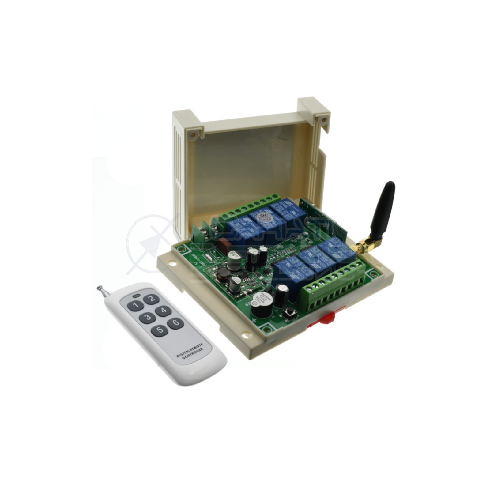 Scheda Ricevente Ricevitore 12V 433 Mhz 6 Relè Canali con Telecomando