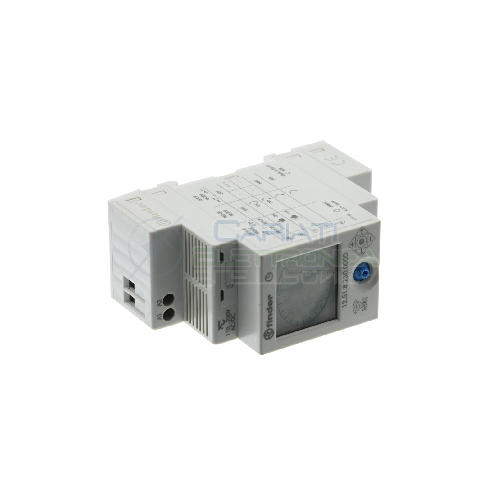 Finder Timer Interruttore orario digitale giornaliero sett. Nfc 12.51.8.230 12518230 Finder