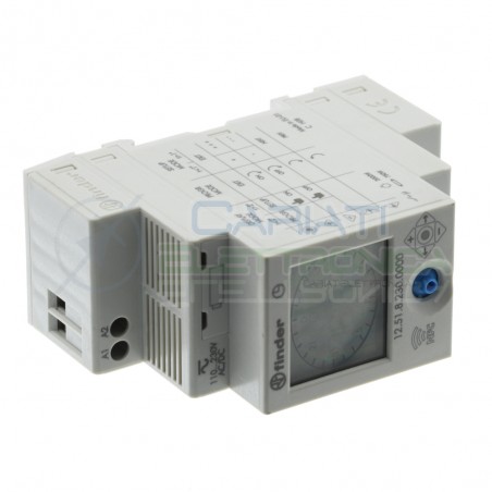Finder Timer Interruttore orario digitale giornaliero sett. Nfc 12.51.8.230 12518230 Finder