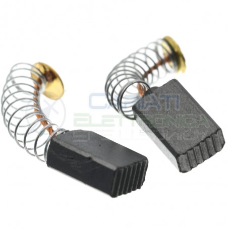 2 Pcs Universal Motor Carbon Brushes 5x8x13 mm for motor Power ElectricalGenerico