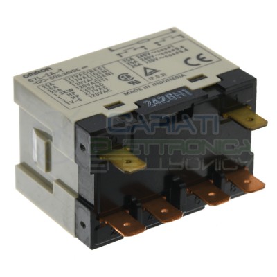 Relè G7L-2A-T G7L2AT bobina 24Vdc 24V corrente 25A contatto DPST Omron Omron