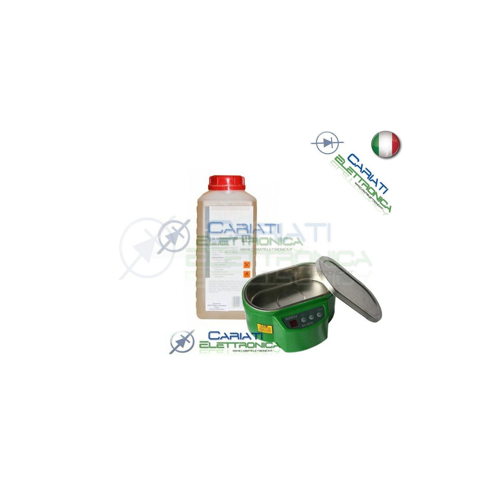 LIQUIDO PER PULIRE SCHEDE MADRI PCB OSSIDAZIONI BASE ACQUA VASCA ULTRASUONI