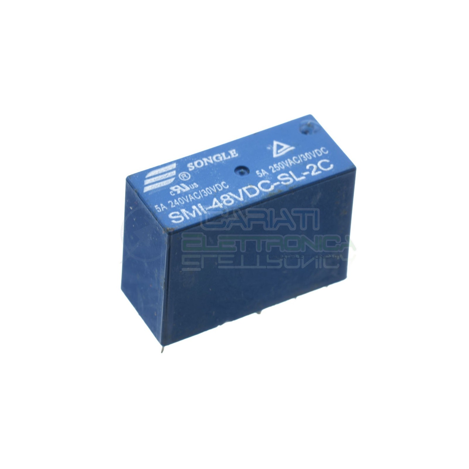 SMI-48VDC-SL-2C Relay voltage coil 48V Dpdt 5A 250V 8 pinsSongle