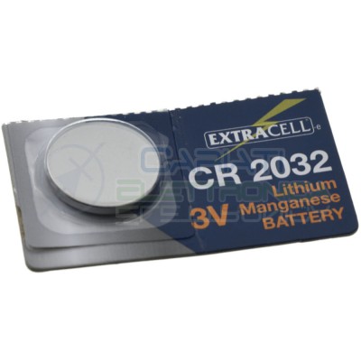 CR2032 Batteria 3V 210mah Pila a Bottone in litio Extracell
