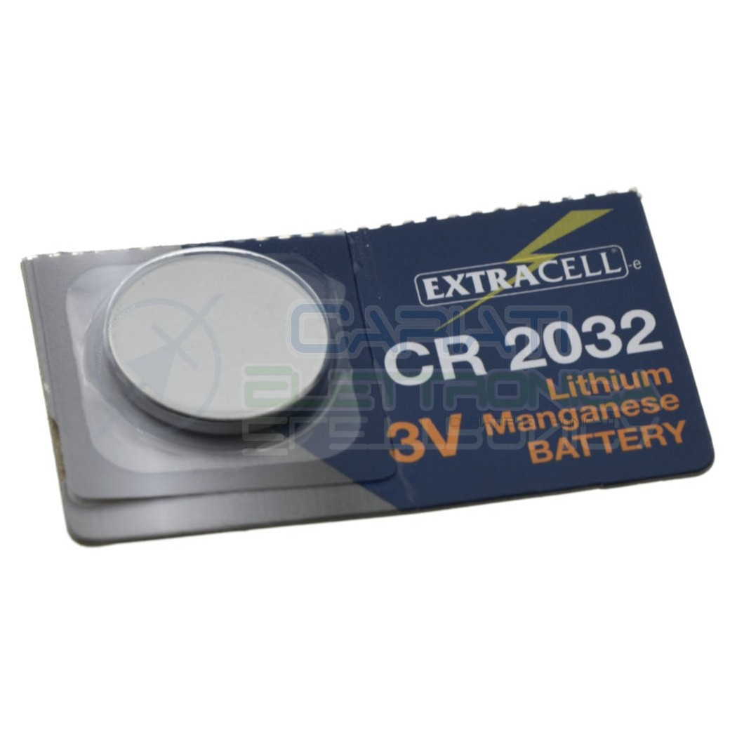 CR2032 Batteria 3V 210mah Pila a Bottone in litio Extracell