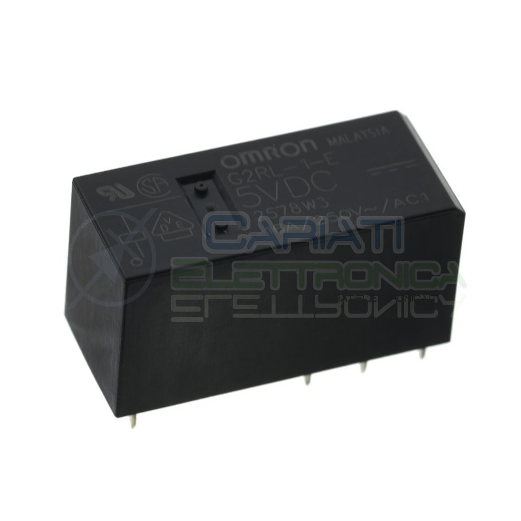 G2RL-1-E Relay voltage coil 5V Spdt 16A 250V 8 pinsOmron