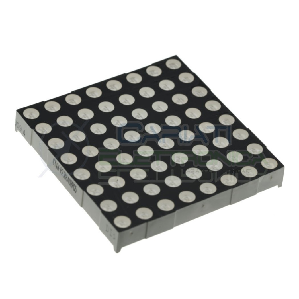 Matrice Led 8X8 con 64 Punti led rossi 1,8V 60x60mm 2088A 24pin Generico