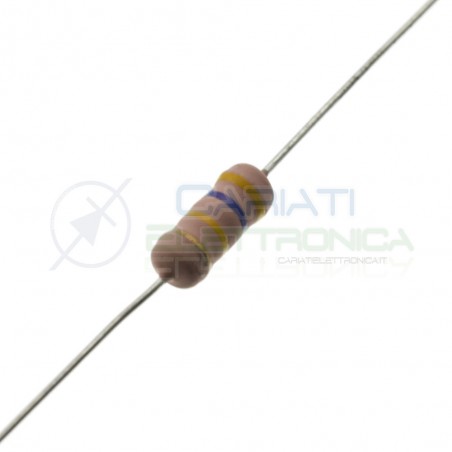 10 pcs Resistor 470Kohm 2W Metal oxide 5% 470 Kohm 2WattSR Passive