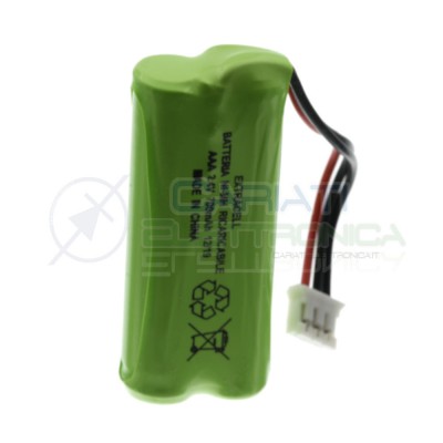 Battery pack 2,4V 800mah for cordless Rechargeable phone NiMh 3 wiresExtracell