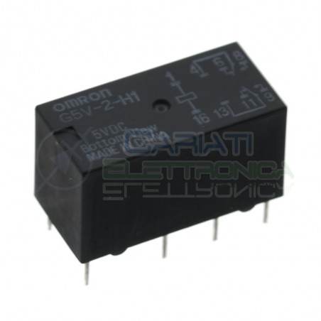 Omron G5V-2-H1 5Vdc Relè con Bobina 5V Dpdt doppio scambio 1A 8 pin Omron