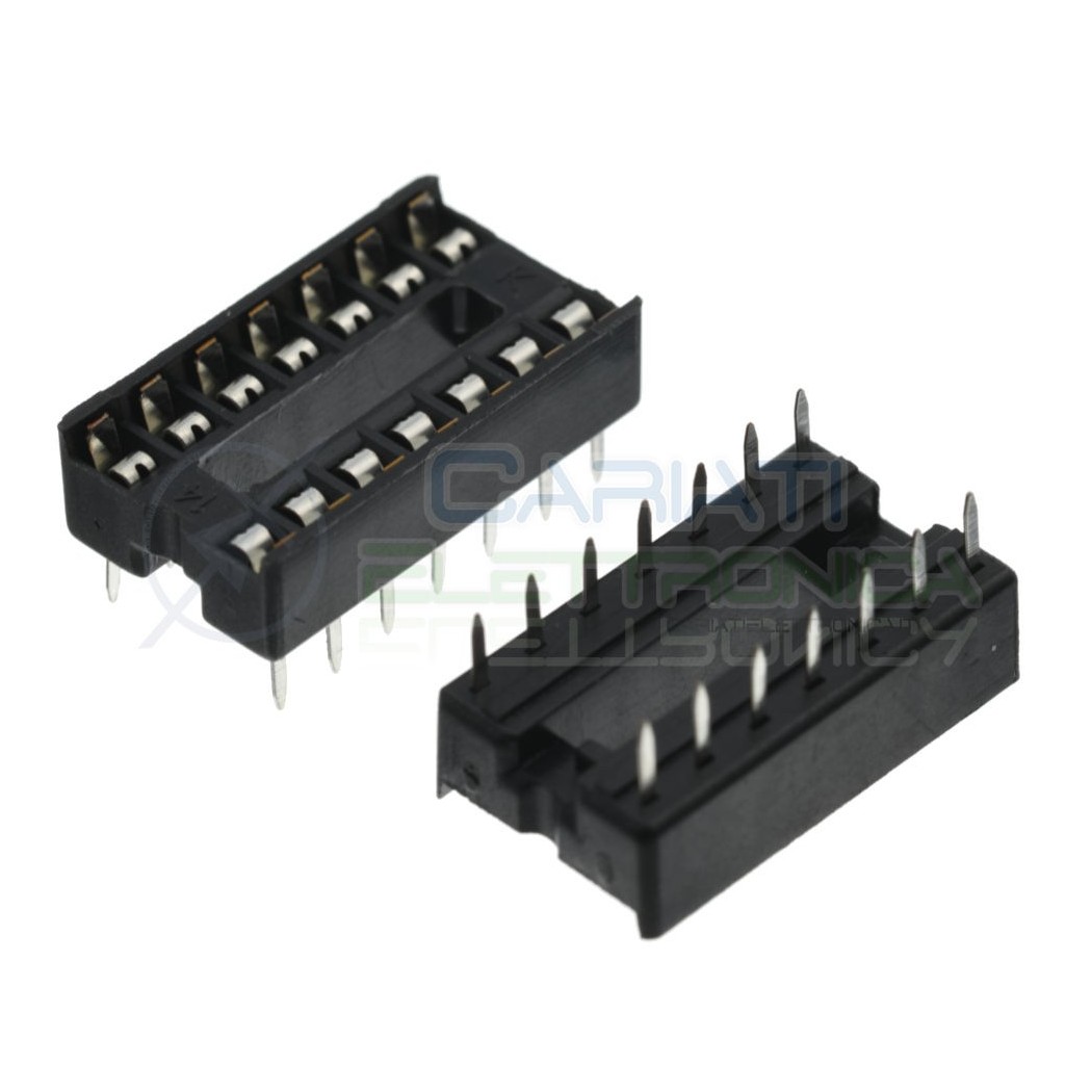 10 pcs Dip Socket adapter 14 Pins for electronic chip Ic pitch pin 2,54mmAssmann