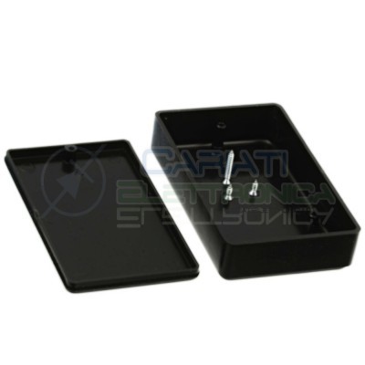 10 pezzi Contenitore 90x56x23 mm - custodia per elettronica ABS nero