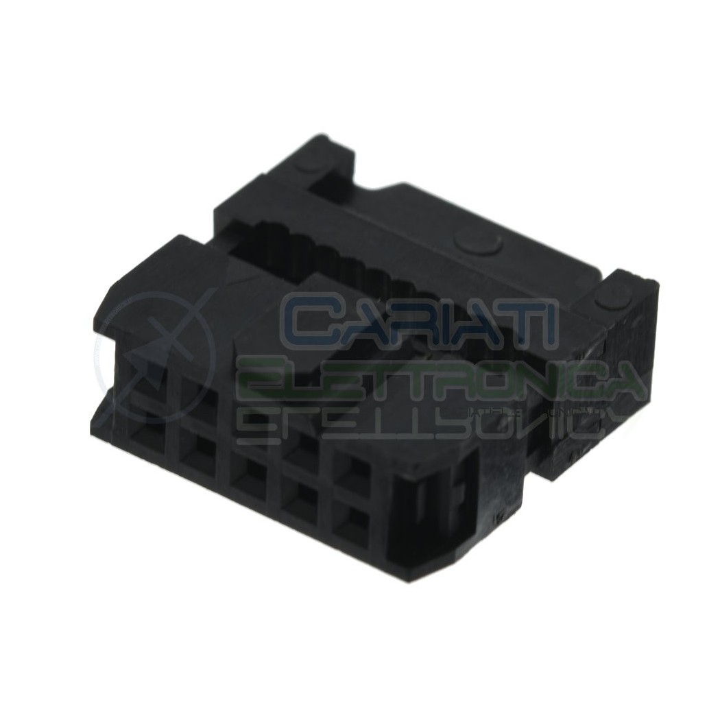 2 pezzi Connettore Socket Idc per cavo Flat Femmina 10 Poli 2 Linee