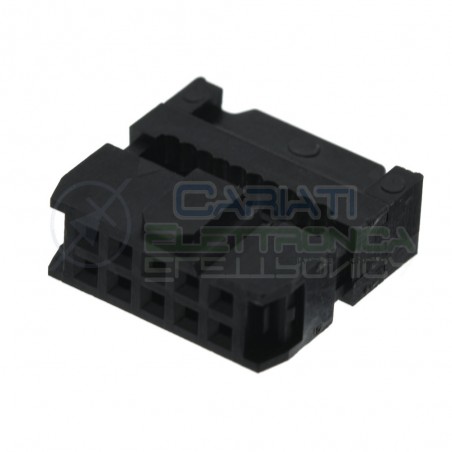 2 pezzi Connettore Socket Idc per cavo Flat Femmina 10 Poli 2 Linee