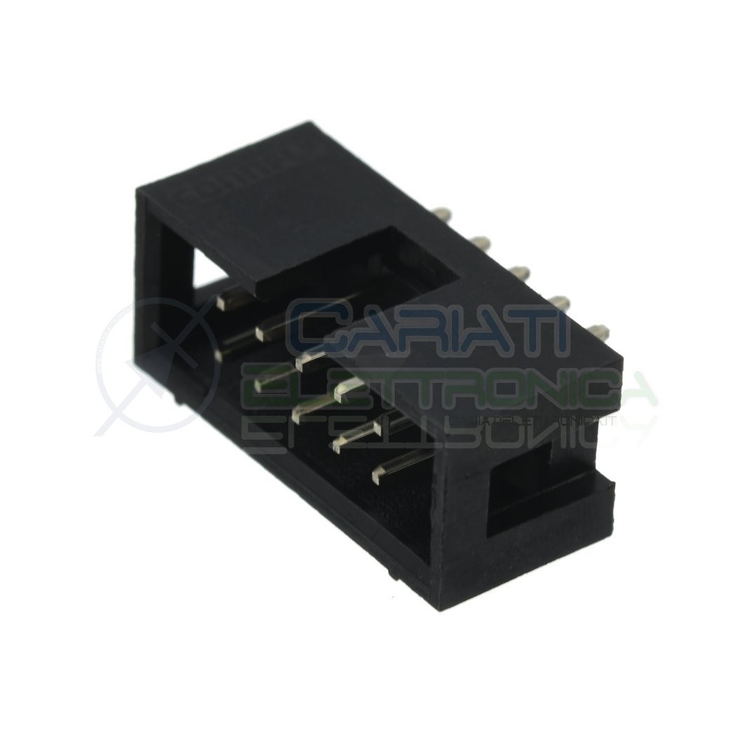 2 pezzi Connettore Socket Idc per cavo Flat Maschio 10 Poli 2 Linee