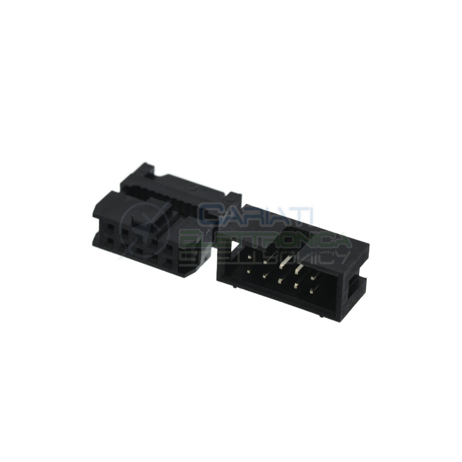Kit Connettore Socket Idc per cavo Flat Fammina Maschio 10 Poli 2 Linee