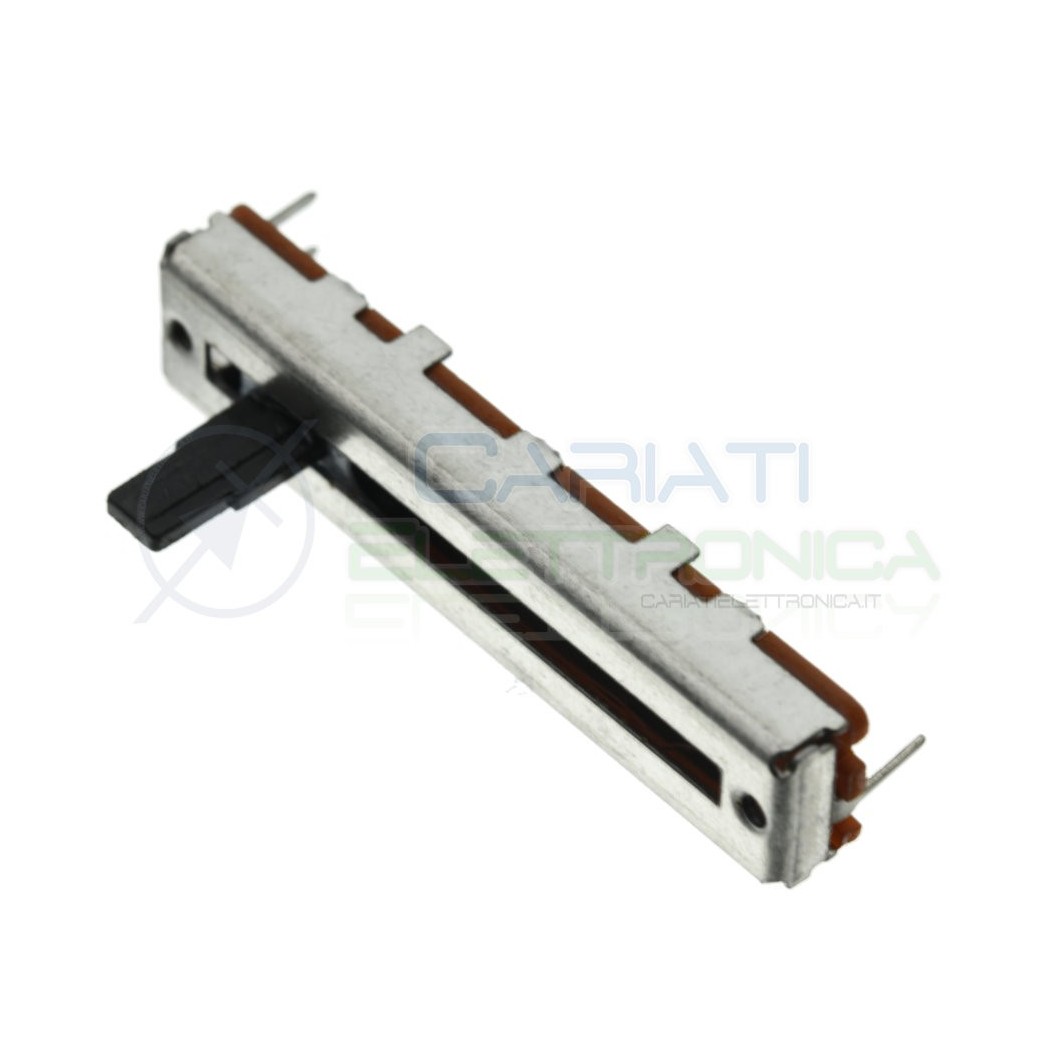 Potenziometro a slitta 100K mono lineare 45mm B100k slide 100kohm Mixer Audio Generico