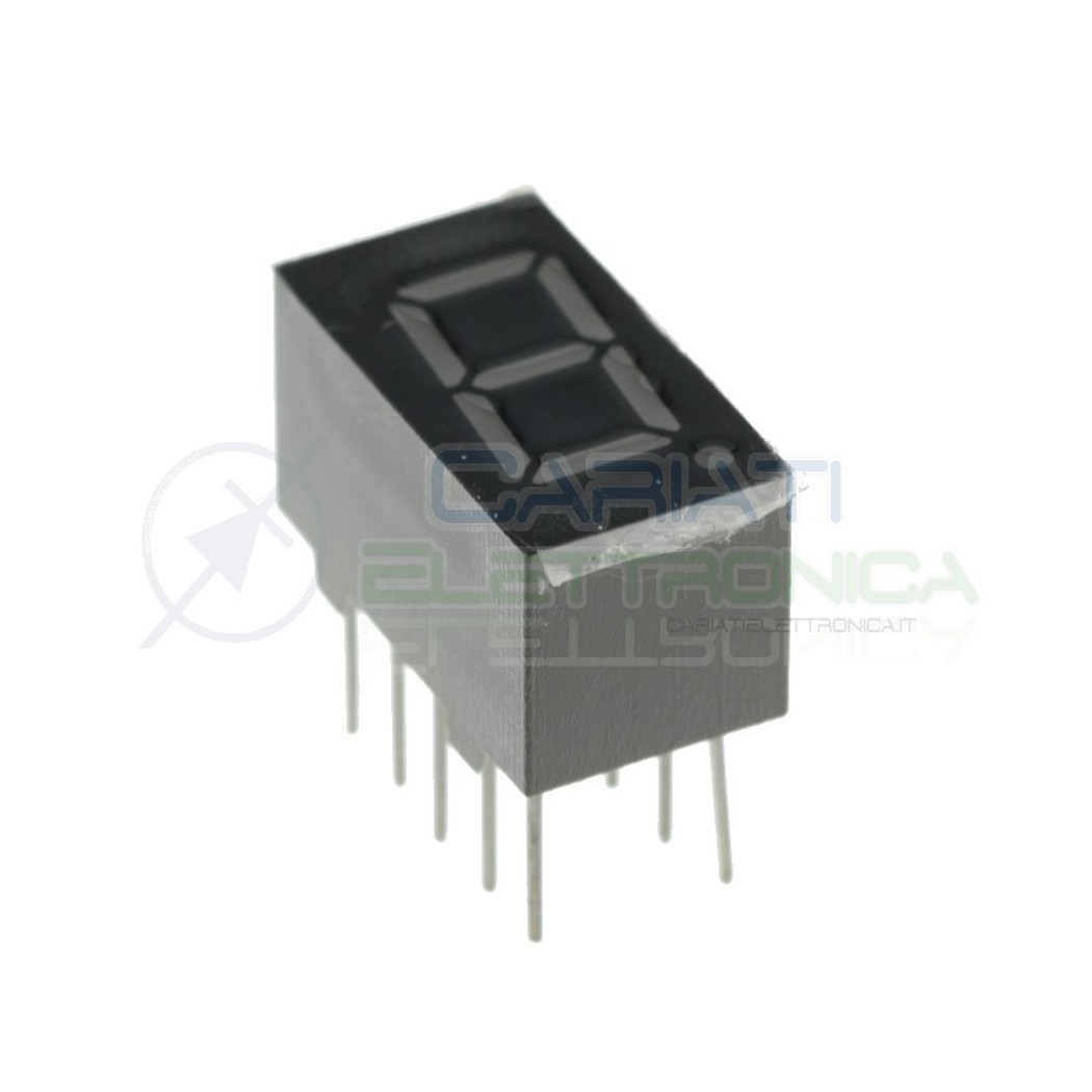 2 Pcs 7 Segment Led Display 0.36" Red 14x8mm Common Cathode
