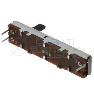 Potenziometro a slitta 10K mono lineare 45mm B10k slide 10kohm Mixer Audio