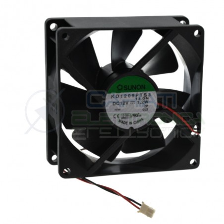Cooling Fan 12V 90x90x25mm 1,2W KD1209 Heating SystemSunon