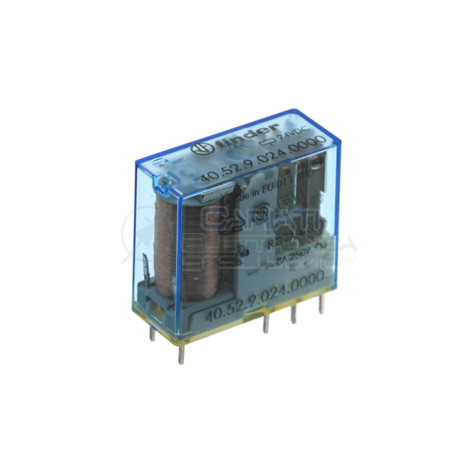 Relay 40.52.9.024.0000 Voltage Coil 24V DPDT 8A 250Vac 30VdcFinder