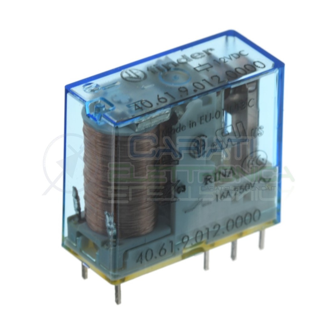 Relè 40.61.9.012.0000 Bobina 12V Spdt 16A 250Vac 30Vdc Finder Finder