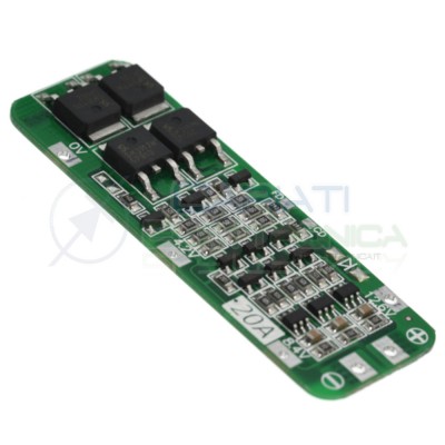 Bms Pcm 3S Per batterie 12,6V 20A Circuito di protezione per 3 batterie Litio Generico