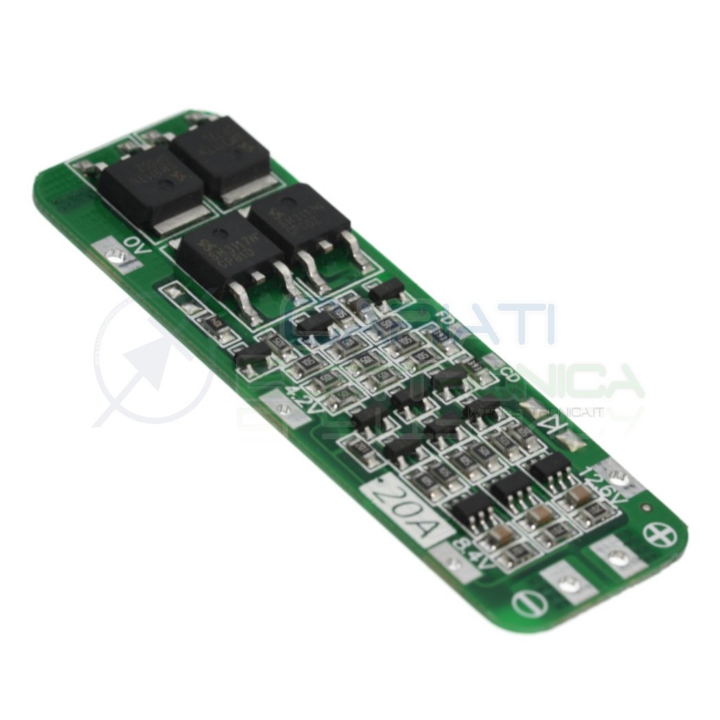 Bms Pcm 3S for battery 18650 12,6V 20A protection pcb for 3 battery 18650Generico
