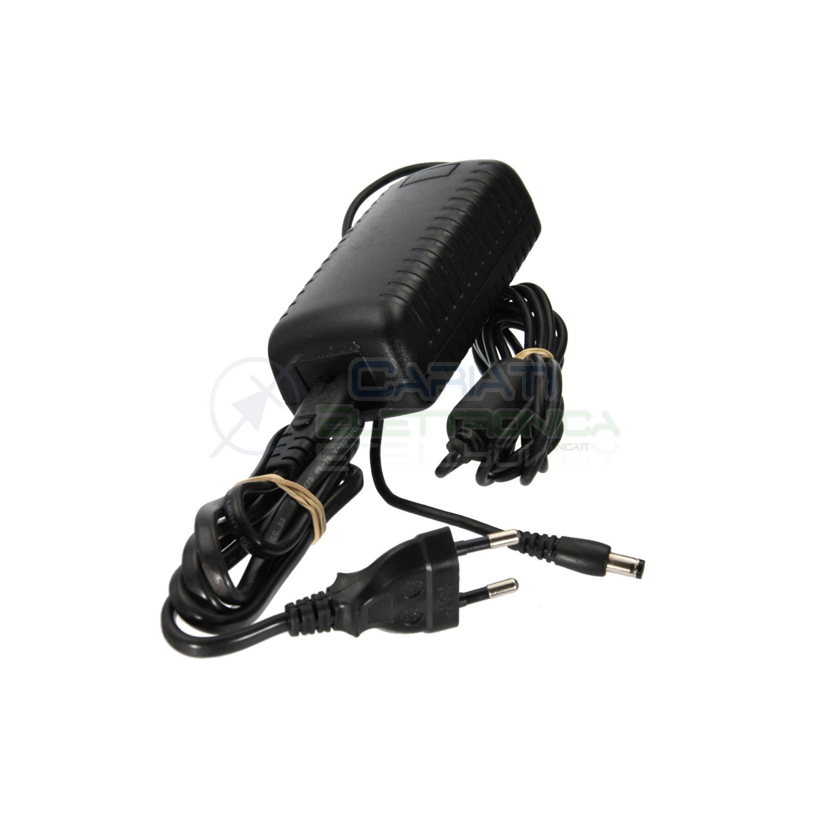 Alimentatore switching 12V Dc 2,5A con connettore DC 2.1/5.5mm e Filtro Ferrite