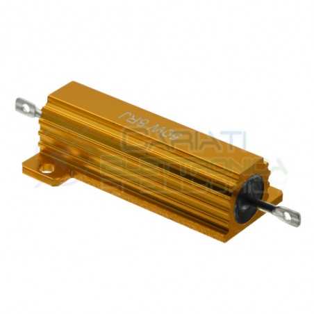 Resistenza 8 ohm 50W corazzata in alluminio 50Watt 8ohm Generico