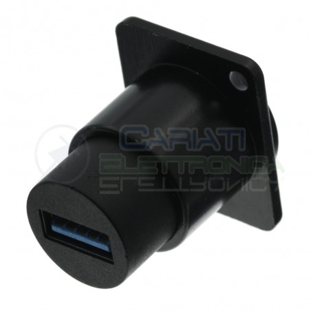Presa Usb 3.0 da Pannello Tipo A Adattatore maschio maschio Generico