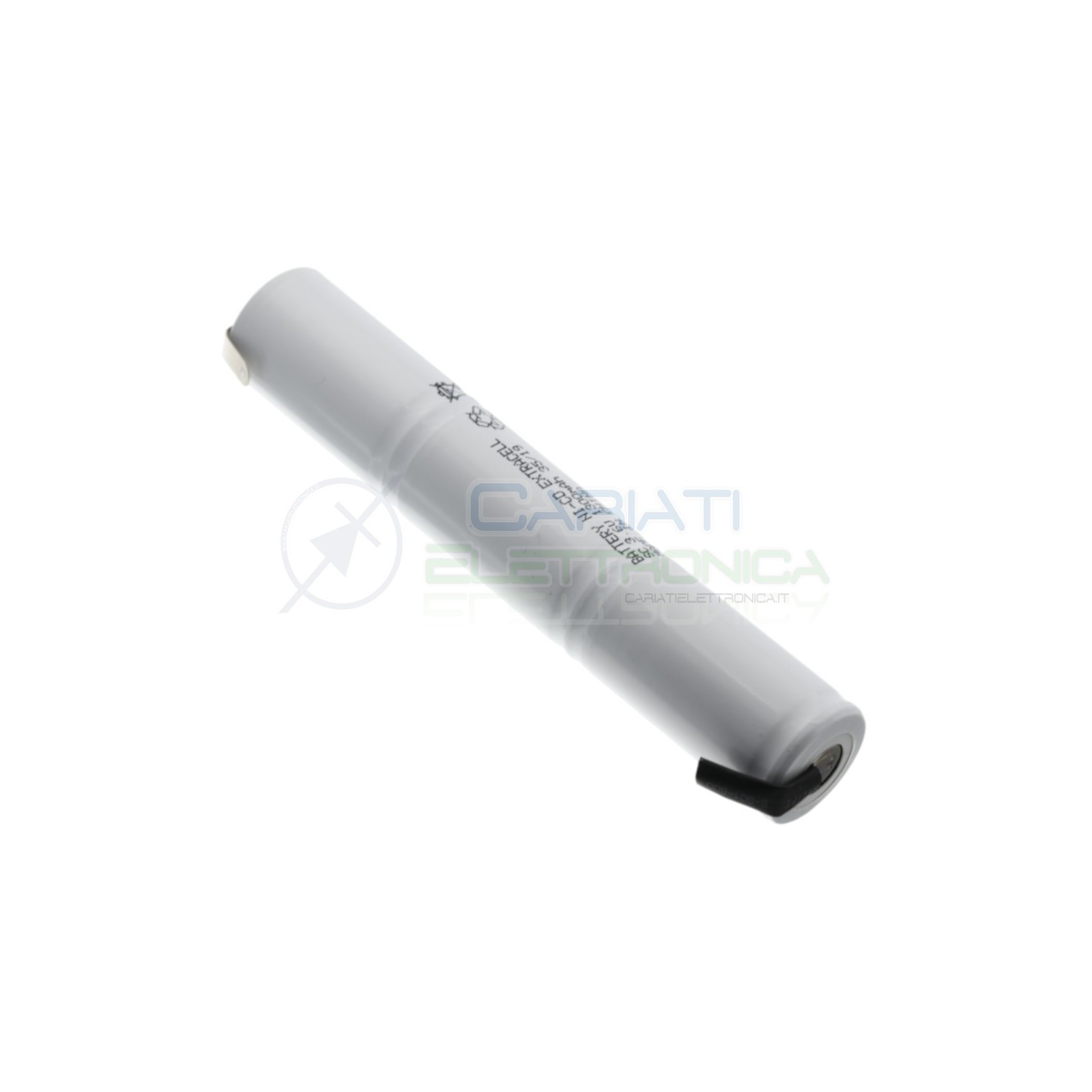 Pacco Batteria 3,6V Ricaricabile 1300mah Ni-Cd Lampada emergenza Beghelli Extracell
