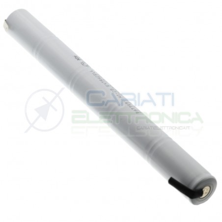 Pacco Batteria 6V Ricaricabile 1300mah Ni-Cd Lampada emergenza Beghelli Extracell