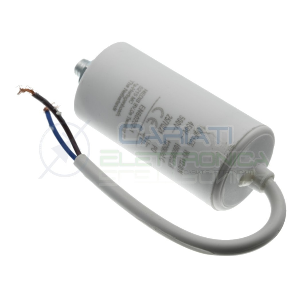 Start Capacitor for Motor AC 10uF 450V with cable Electric Motor Pump ect